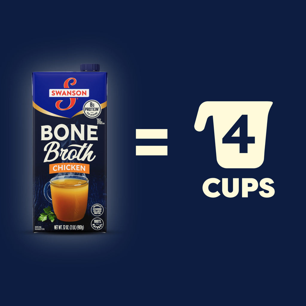 Chicken Bone Broth 32 oz Carton Pack of 2 J380
