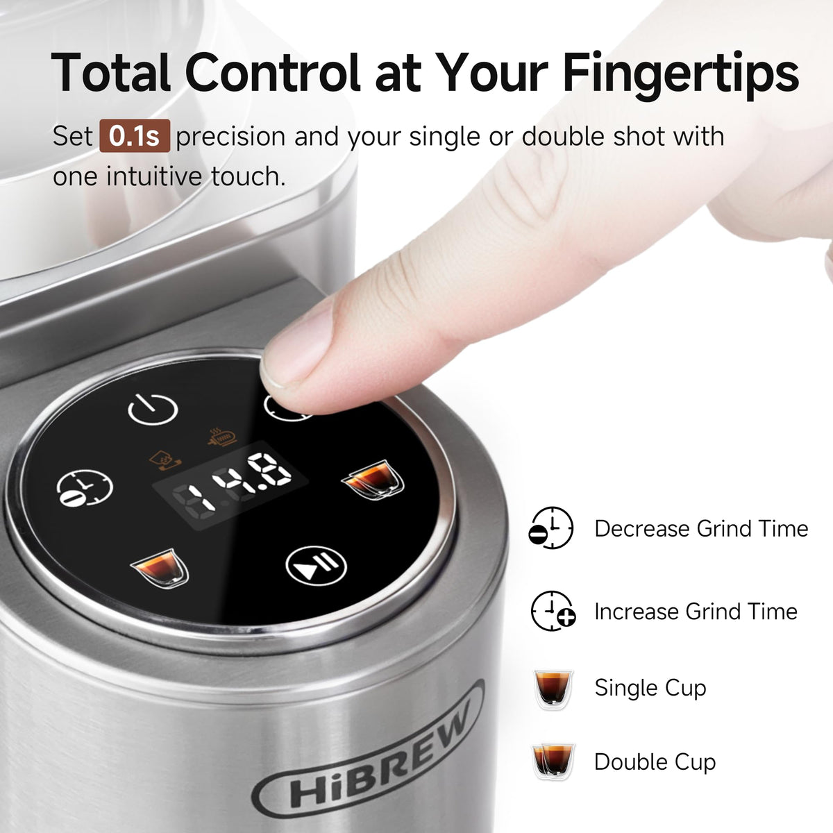 Electric Coffee Grinder with 48 Grind Settings V512