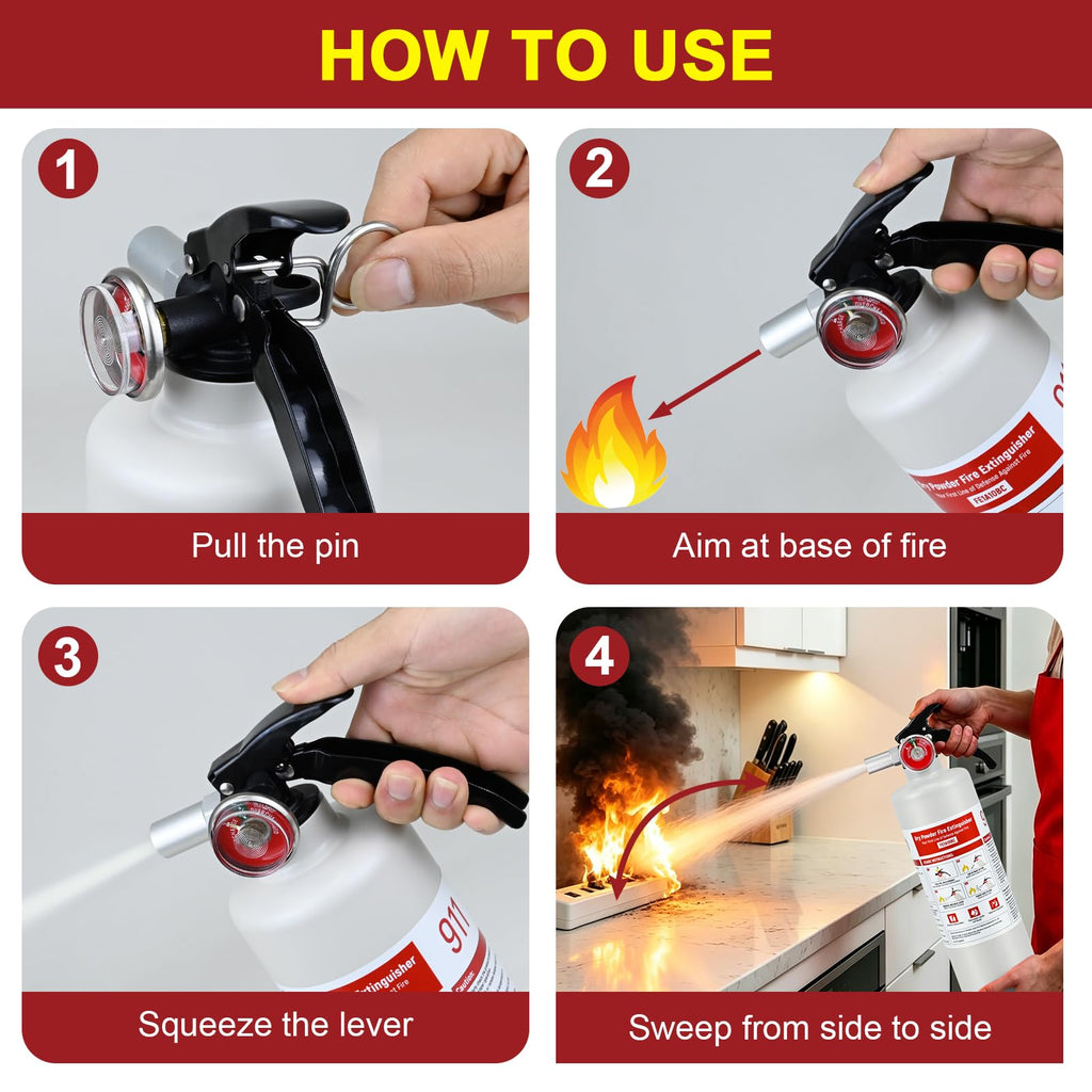 2 Pack 2.5lb ABC Fire Extinguishers C531455