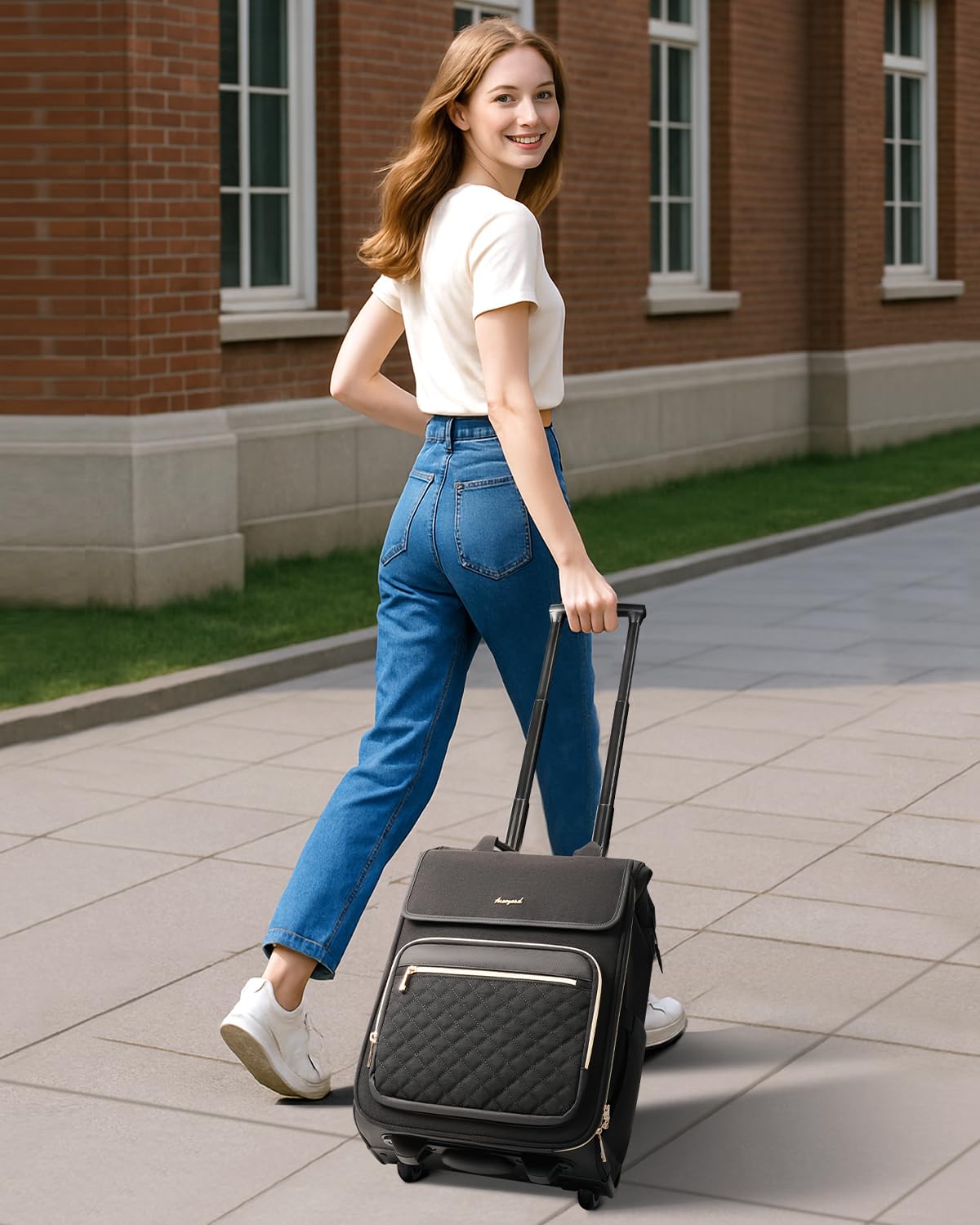 Rolling Laptop Backpack with Wheels G53487