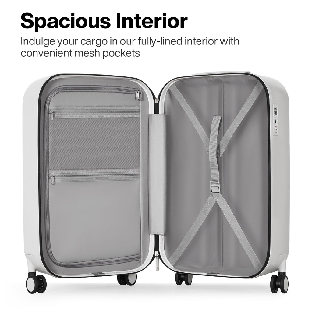 20 Inch Carry On Luggage PC Hardside Suitcases with Wheels & TSA X19618