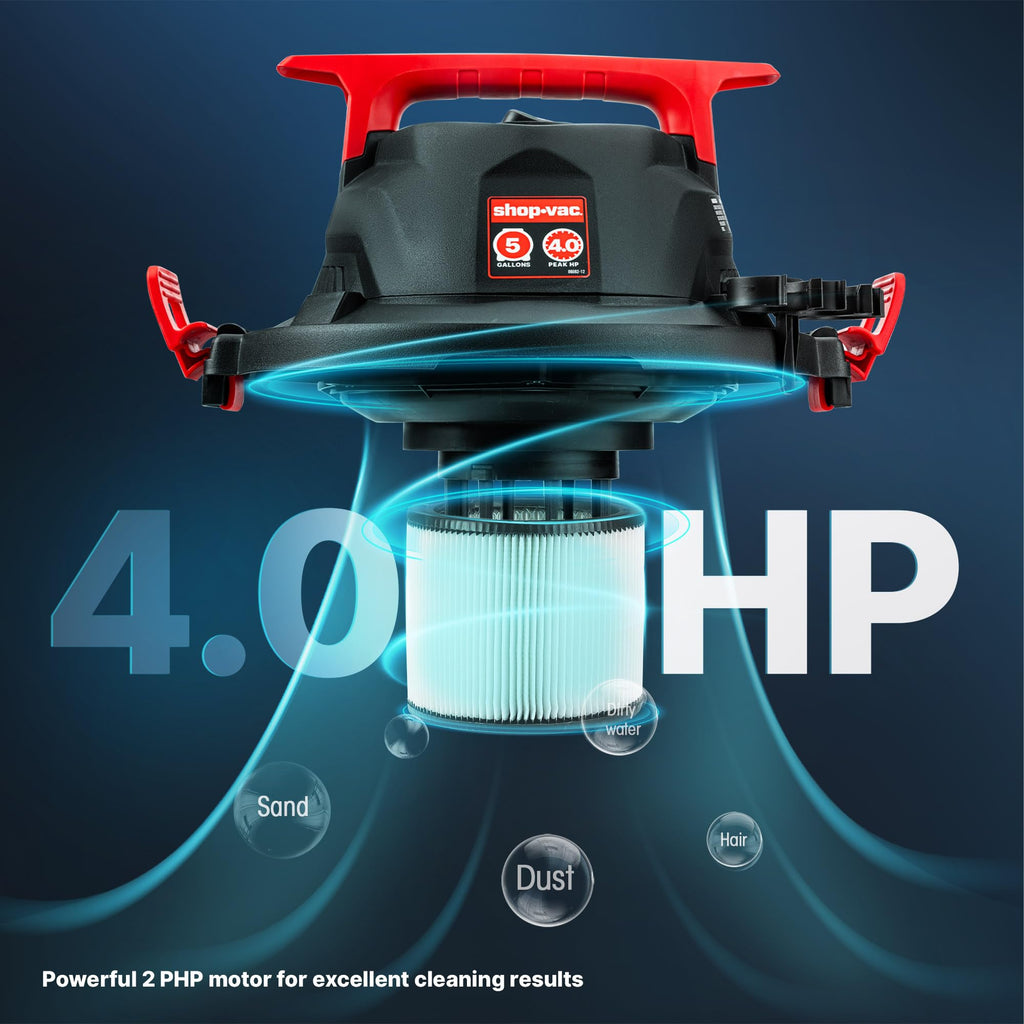 Wet/Dry Vacuum with Blower, 5 Gallon, 4 Peak HP H845343