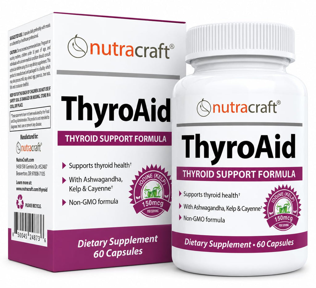 Thyroid Support with Iodine & Selenium, 60 Capsules N417026