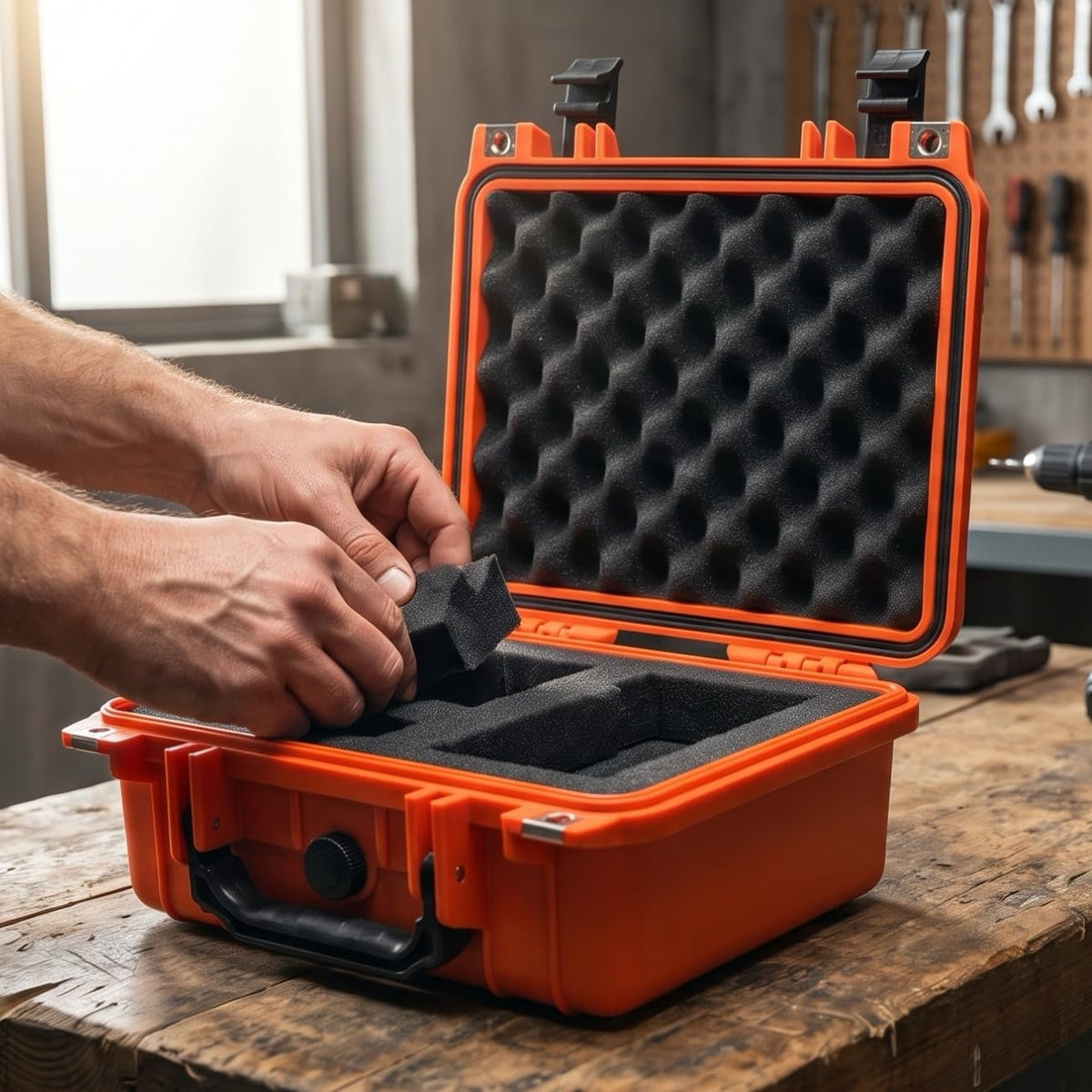Portable IP67 Waterproof Protective Case with Customizable Foam D4553