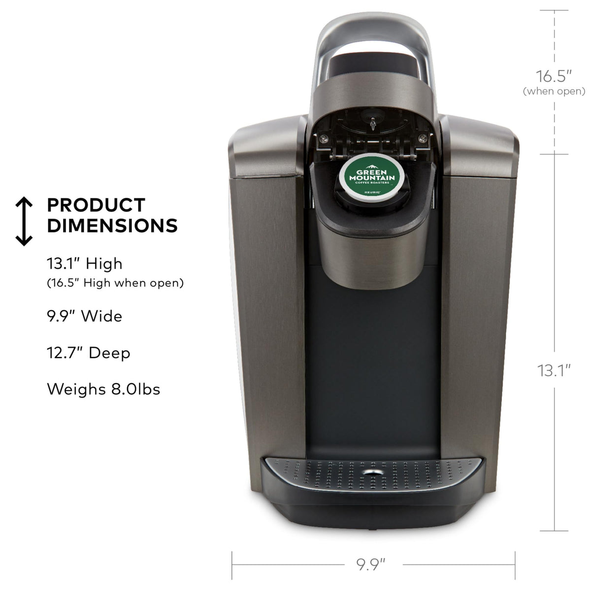 Single Serve K-Cup Pod Coffee Maker, 8 to 12oz Brew Size, Programmable V277147