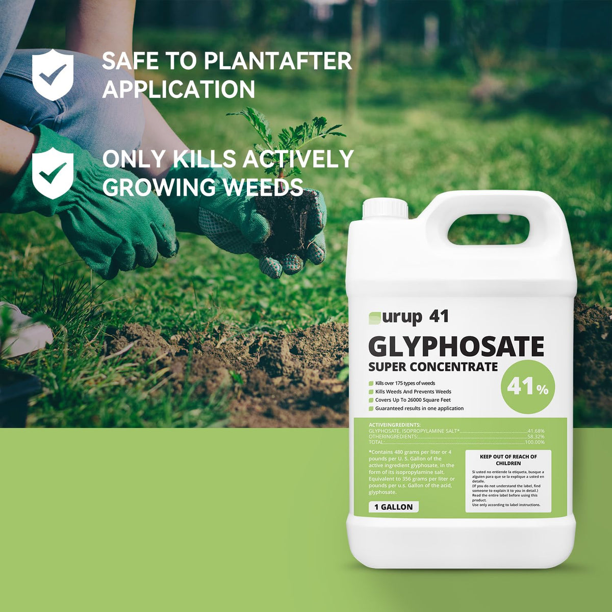 Glyphosate Weed & Grass Killer 1 Gallon L401