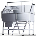 46" Stainless Steel Dog Washing Station with Storage Drawer I150899