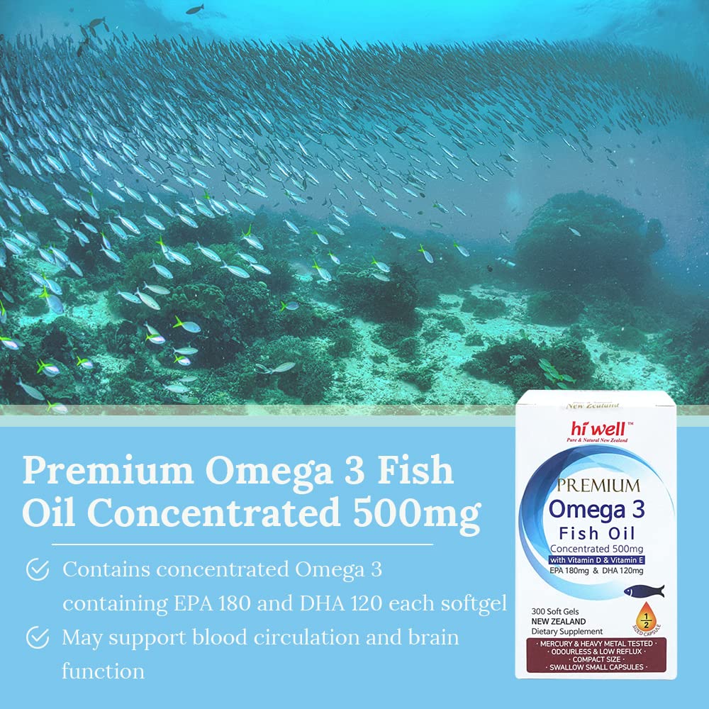 Omega 3 Fish Oil 500mg Softgels O682