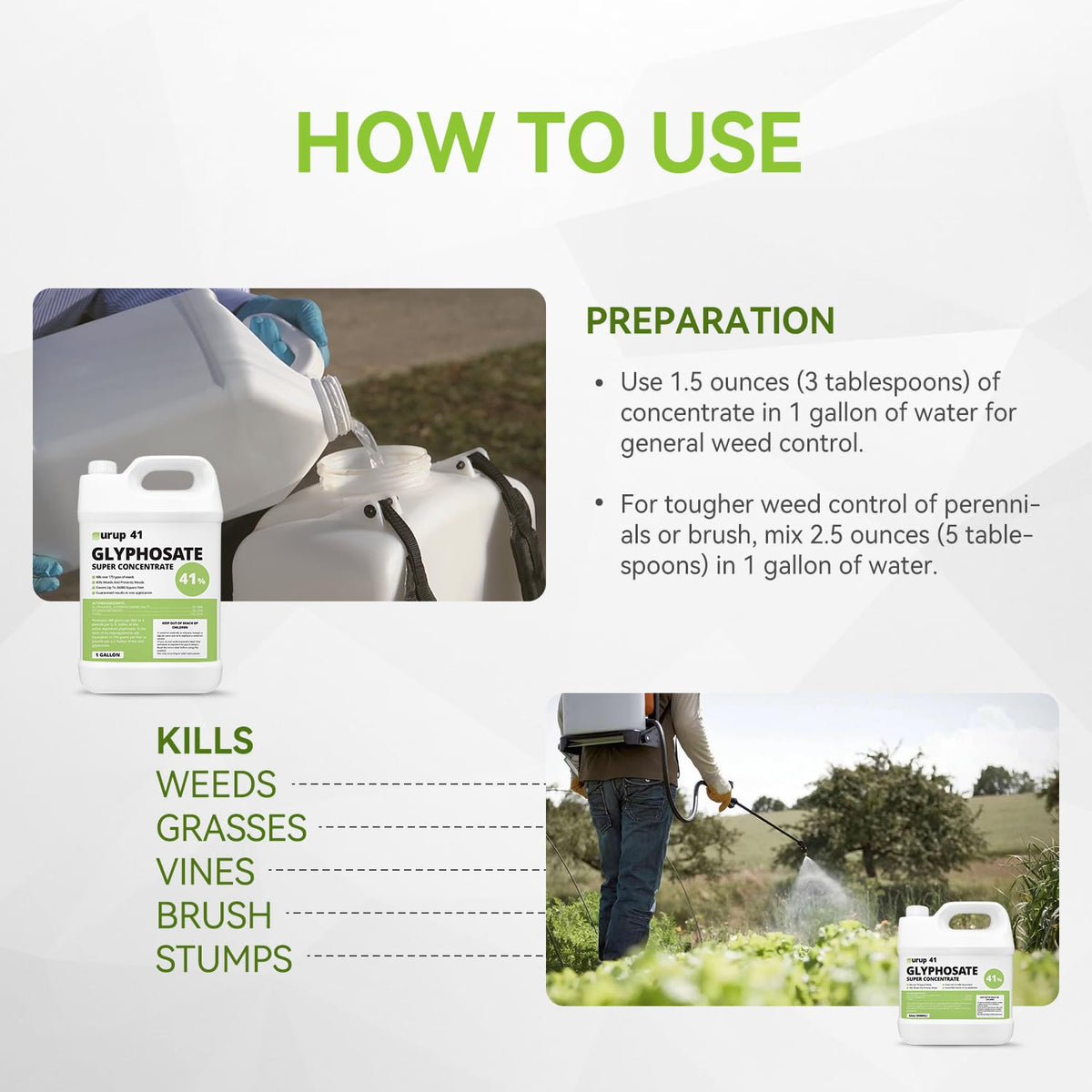 Glyphosate Weed & Grass Killer 1 Gallon L401