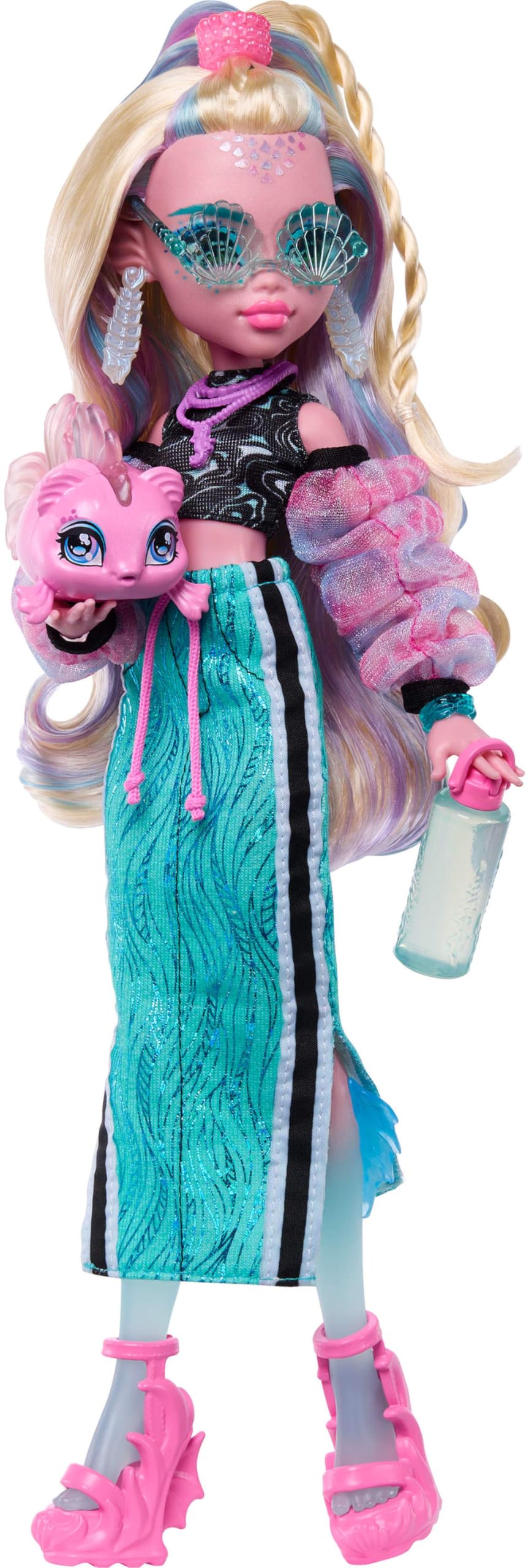 Blue Doll with Pet Piranha I101521