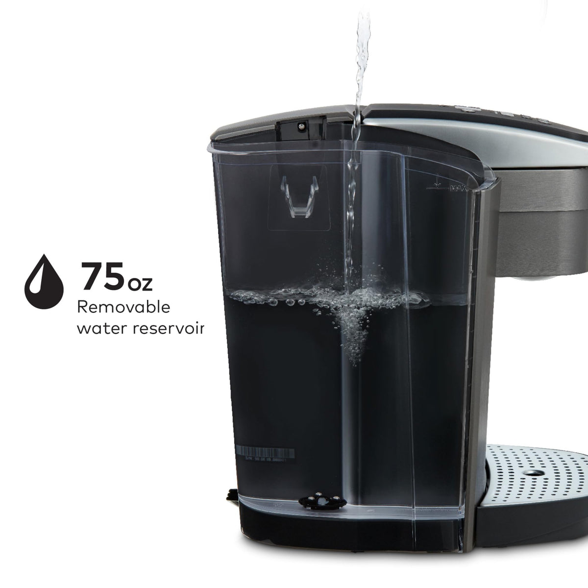 Single Serve K-Cup Pod Coffee Maker, 8 to 12oz Brew Size, Programmable V277147