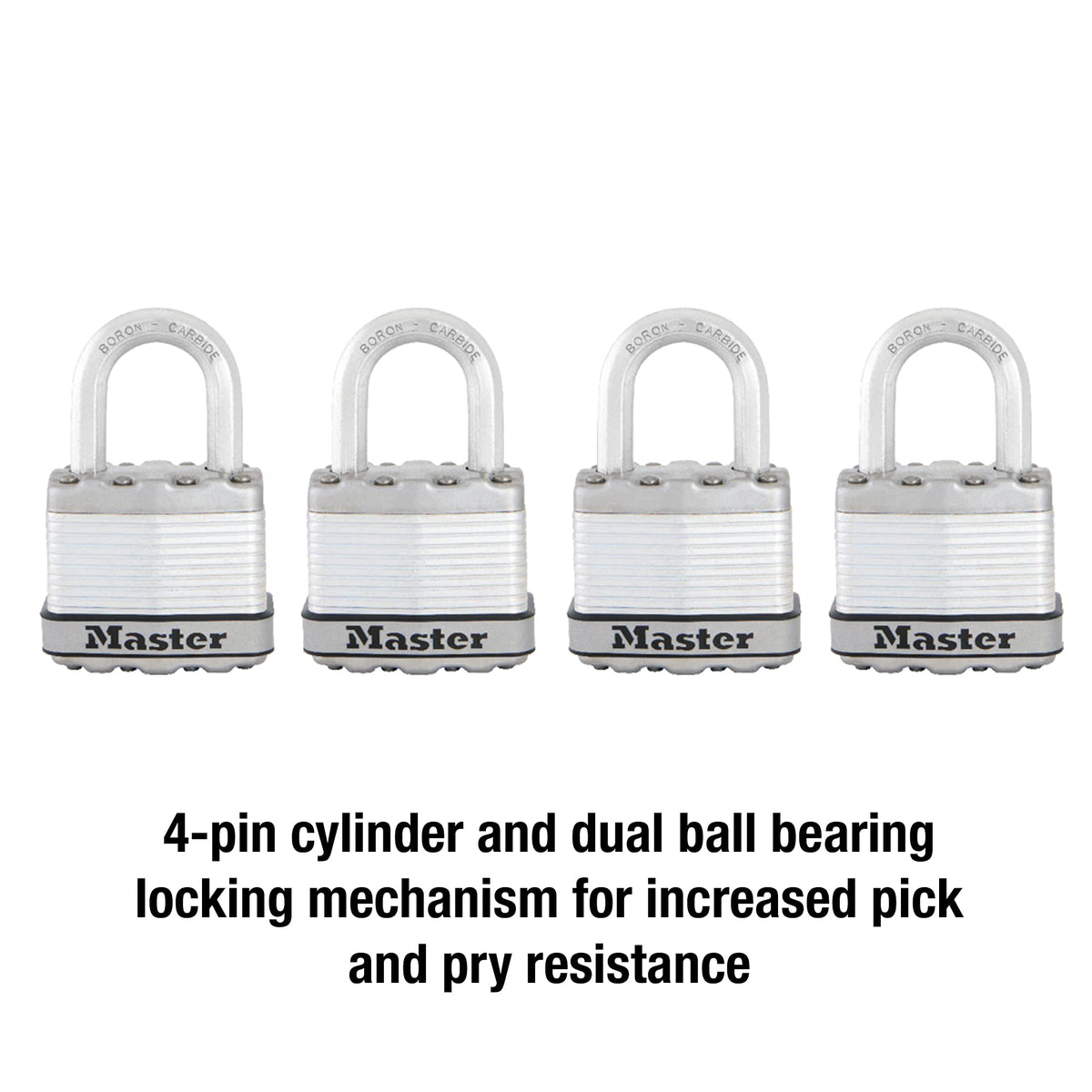 Heavy Duty Keyed-Alike Padlock 4 Pack B85669