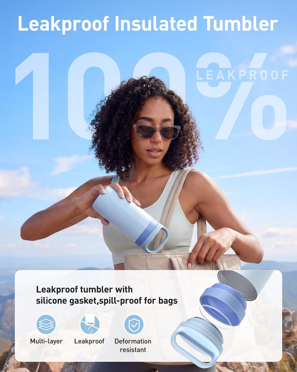 16 oz Leakproof Travel Coffee Mug A979104
