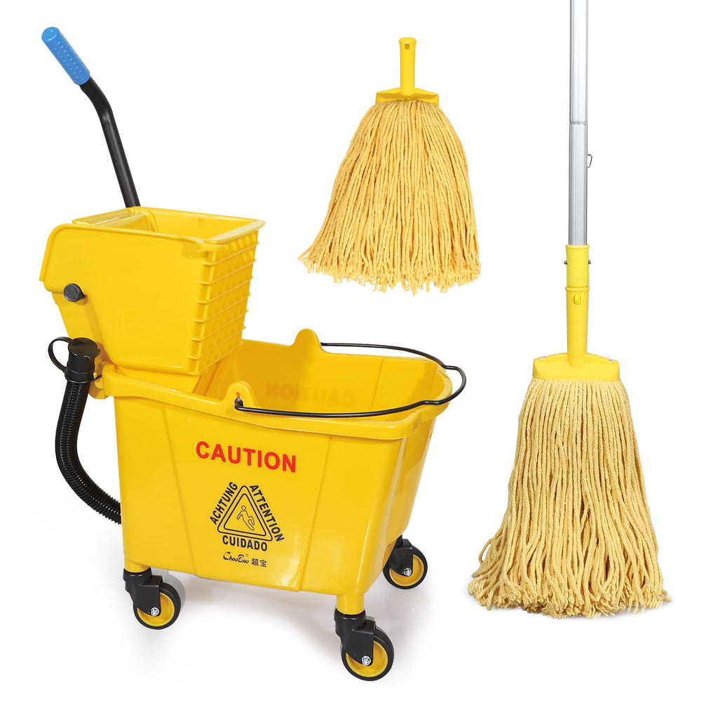 35-Qt Mop Bucket with Wringer & Drain Hose N42582