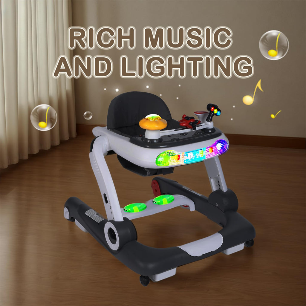 5 in 1 Baby Activity Walker with Wheel, Music & Lights F94944