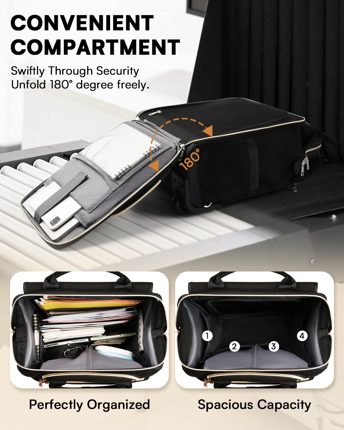Rolling Laptop Backpack with Wheels G53487