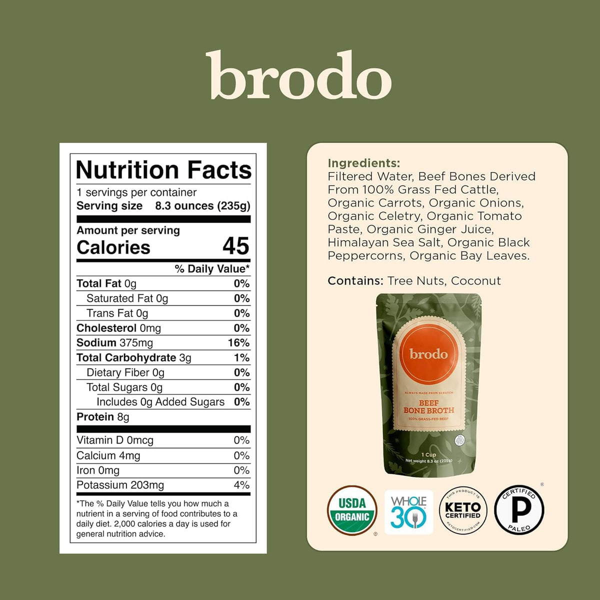 Chicken Bone Broth Variety Pack 30 Cups K14284