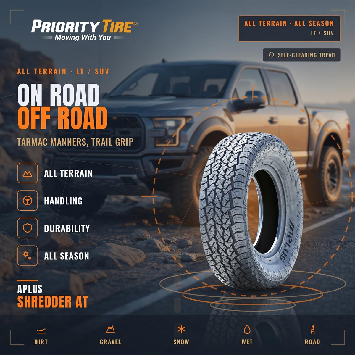 All-Terrain Off-Road Radial Tire 275/60R20 115T R623