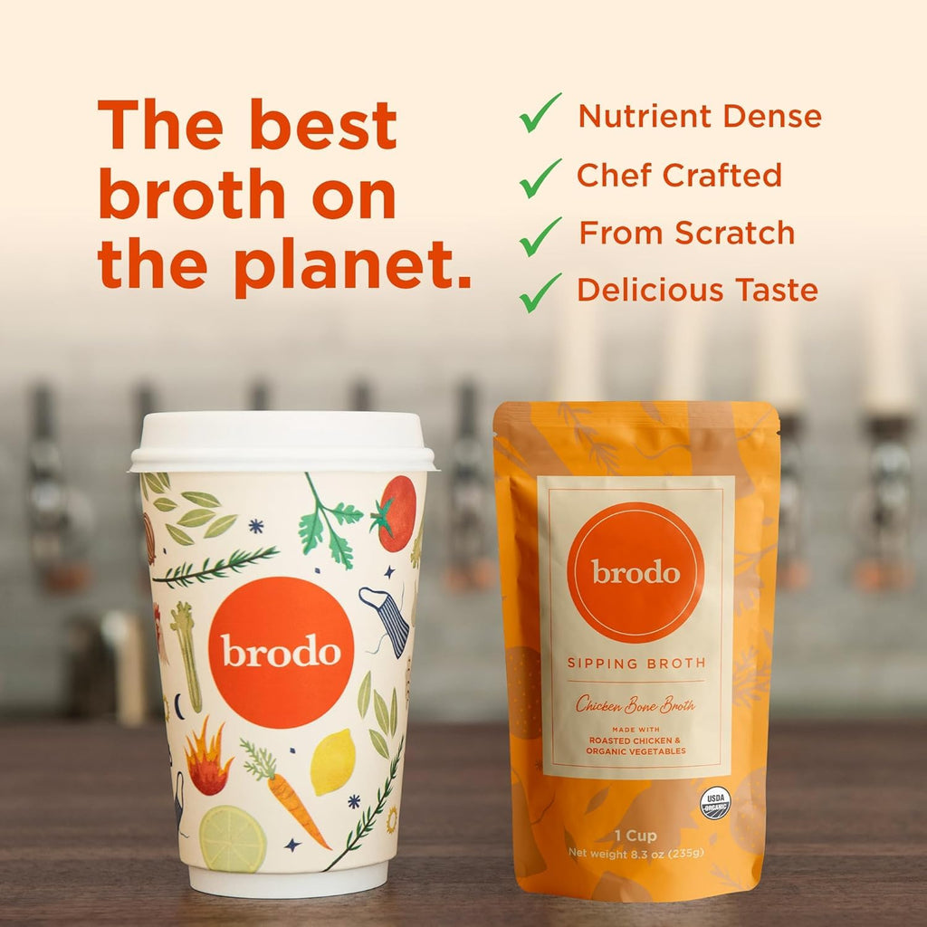 Chicken Bone Broth Variety Pack 30 Cups K14284