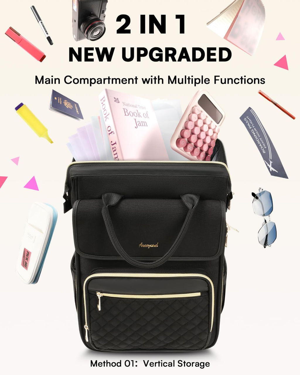 Rolling Laptop Backpack with Wheels G53487
