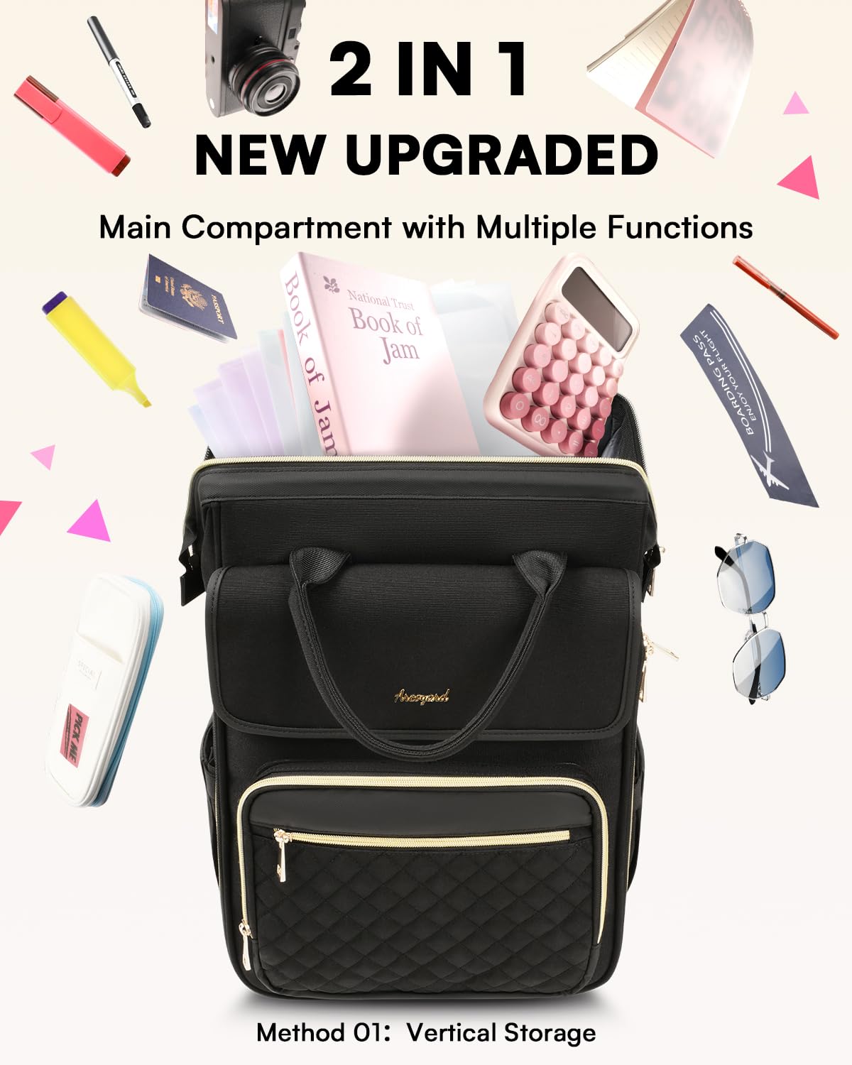 Rolling Laptop Backpack with Wheels G53487