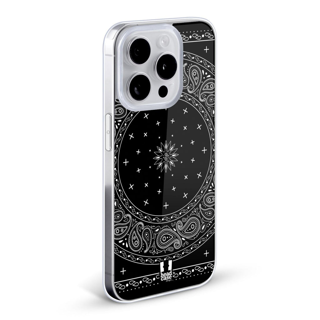 Black Classic Paisley Bandana Gel Case B597