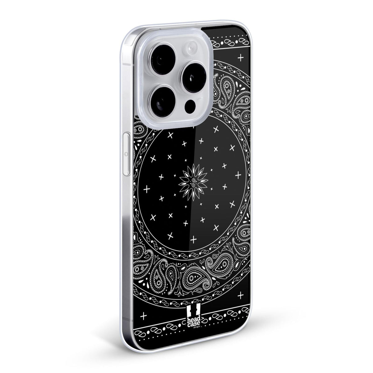 Black Classic Paisley Bandana Gel Case B597