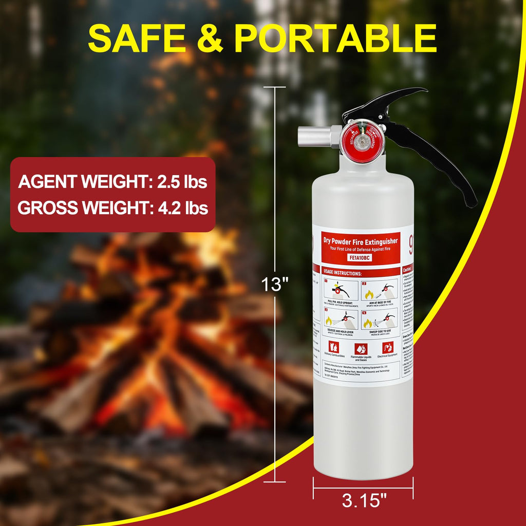 2 Pack 2.5lb ABC Fire Extinguishers C531455