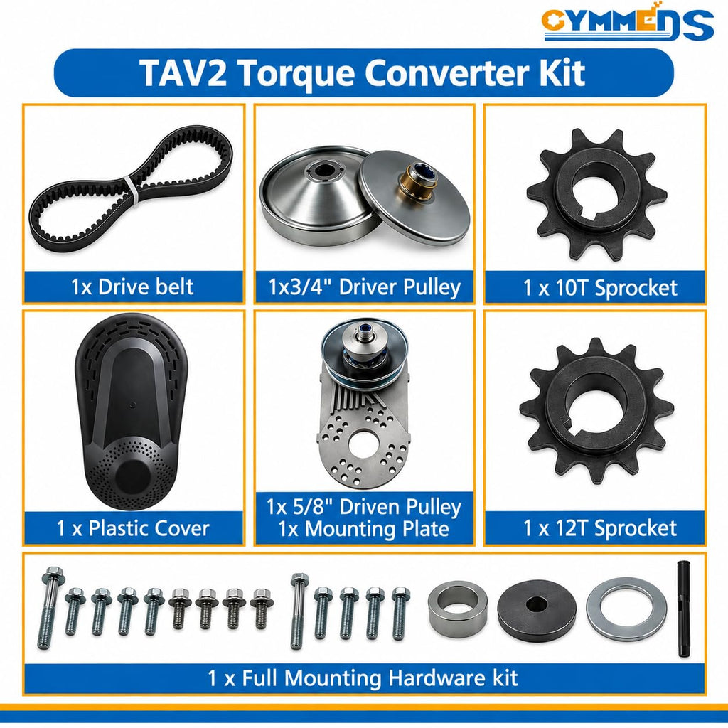 30 Series Torque Converter 3/4" Bore CVT Clutch Go Kart Mini Bike Parts Kit V54893