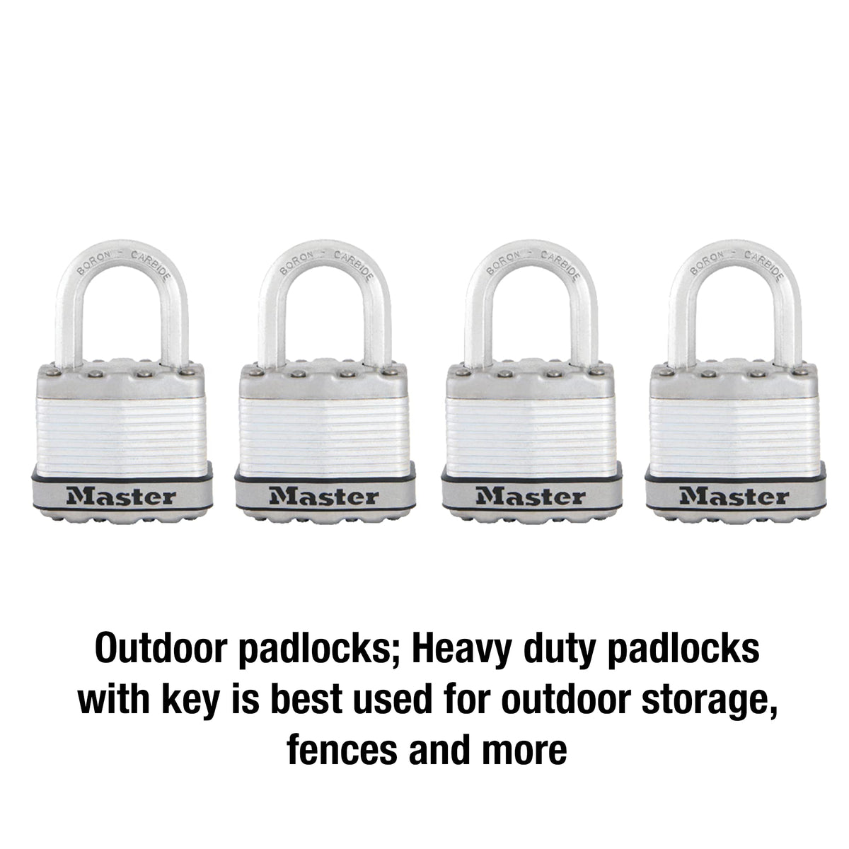 Heavy Duty Keyed-Alike Padlock 4 Pack B85669