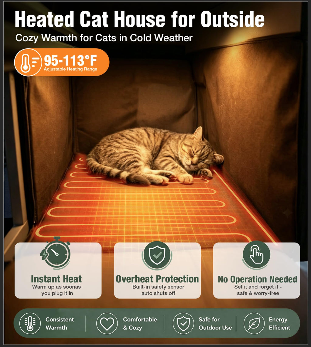 Large 2 Story Heated Cat House F71855