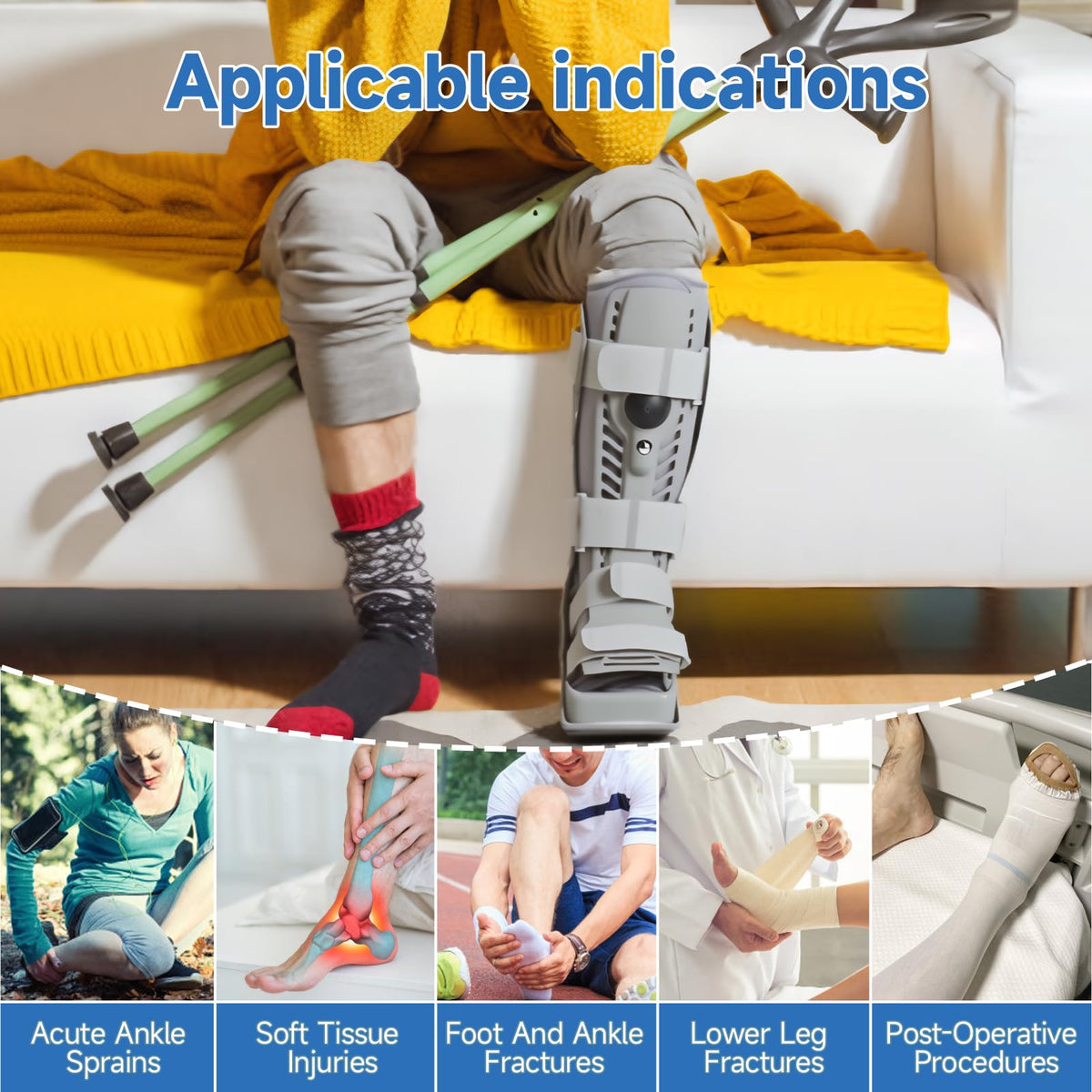 Tall Inflatable Orthopaedic Walking Boot W2539