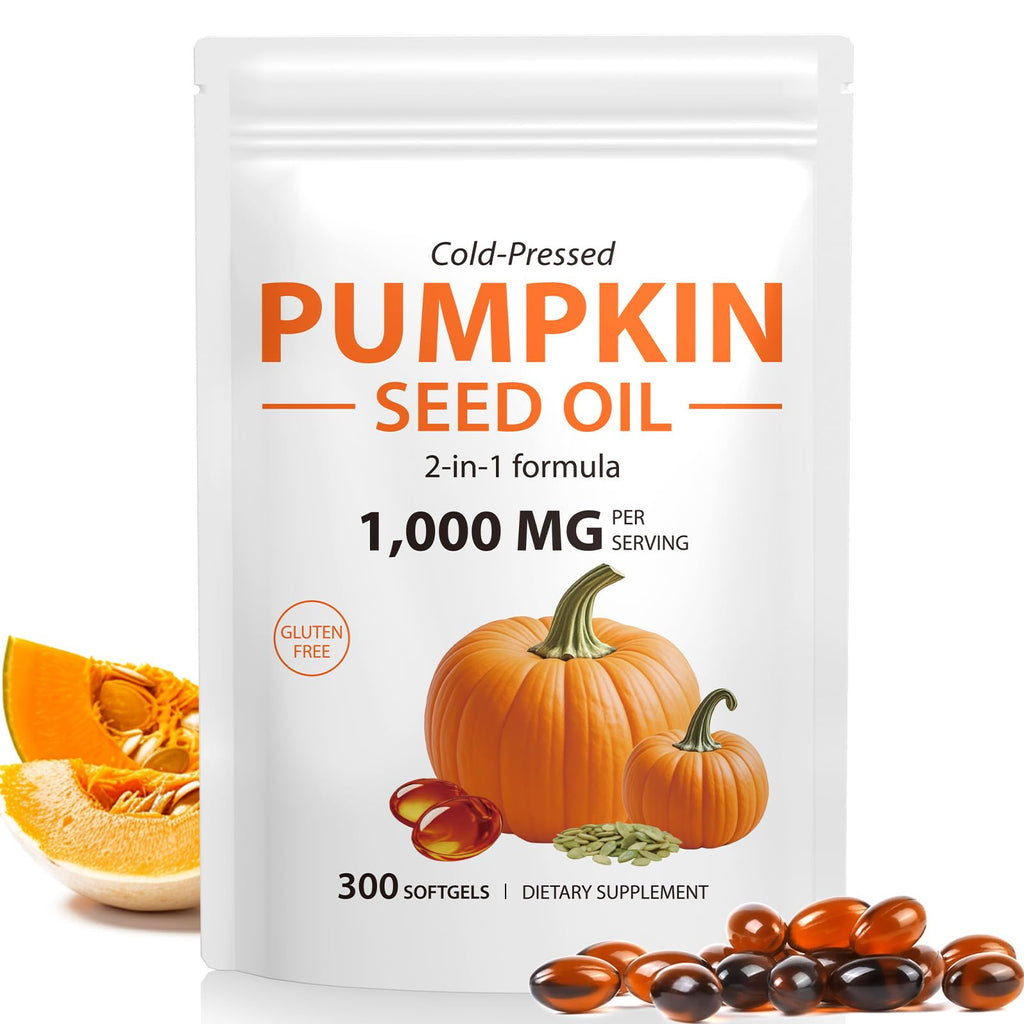 Pumpkin Seed Oil Capsules 1000mg 300 Softgels U135
