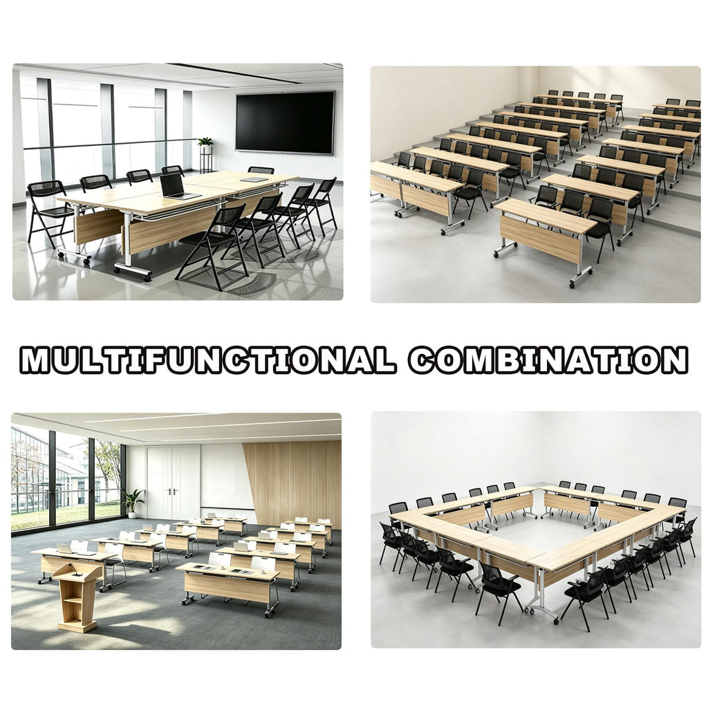 Folding Conference Table with Lock Casters C14652