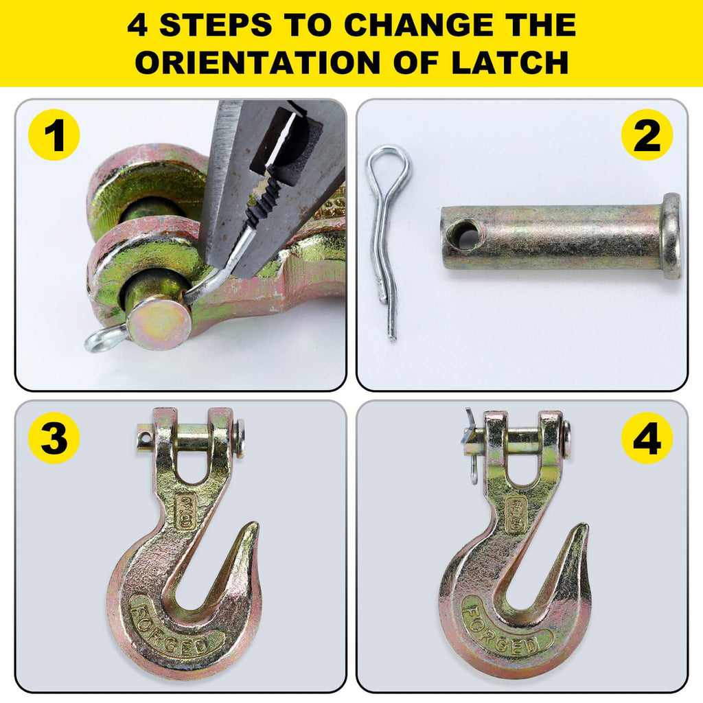 3/8 Heavy Duty Clevis Grab Hook 4 Pack A21836