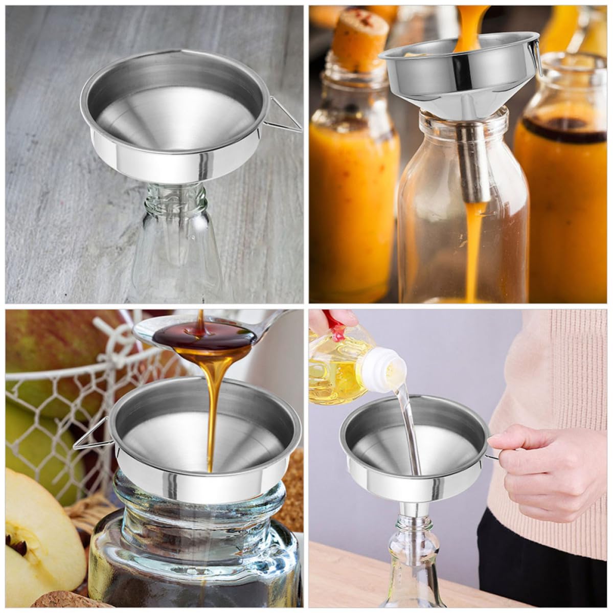Stainless Steel Funnel Set M22807