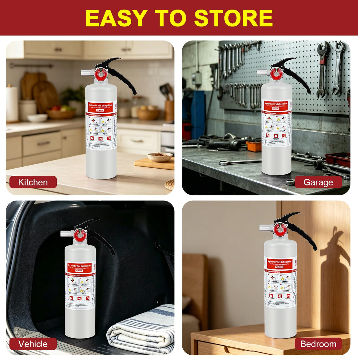 2 Pack 2.5lb ABC Fire Extinguishers C531455