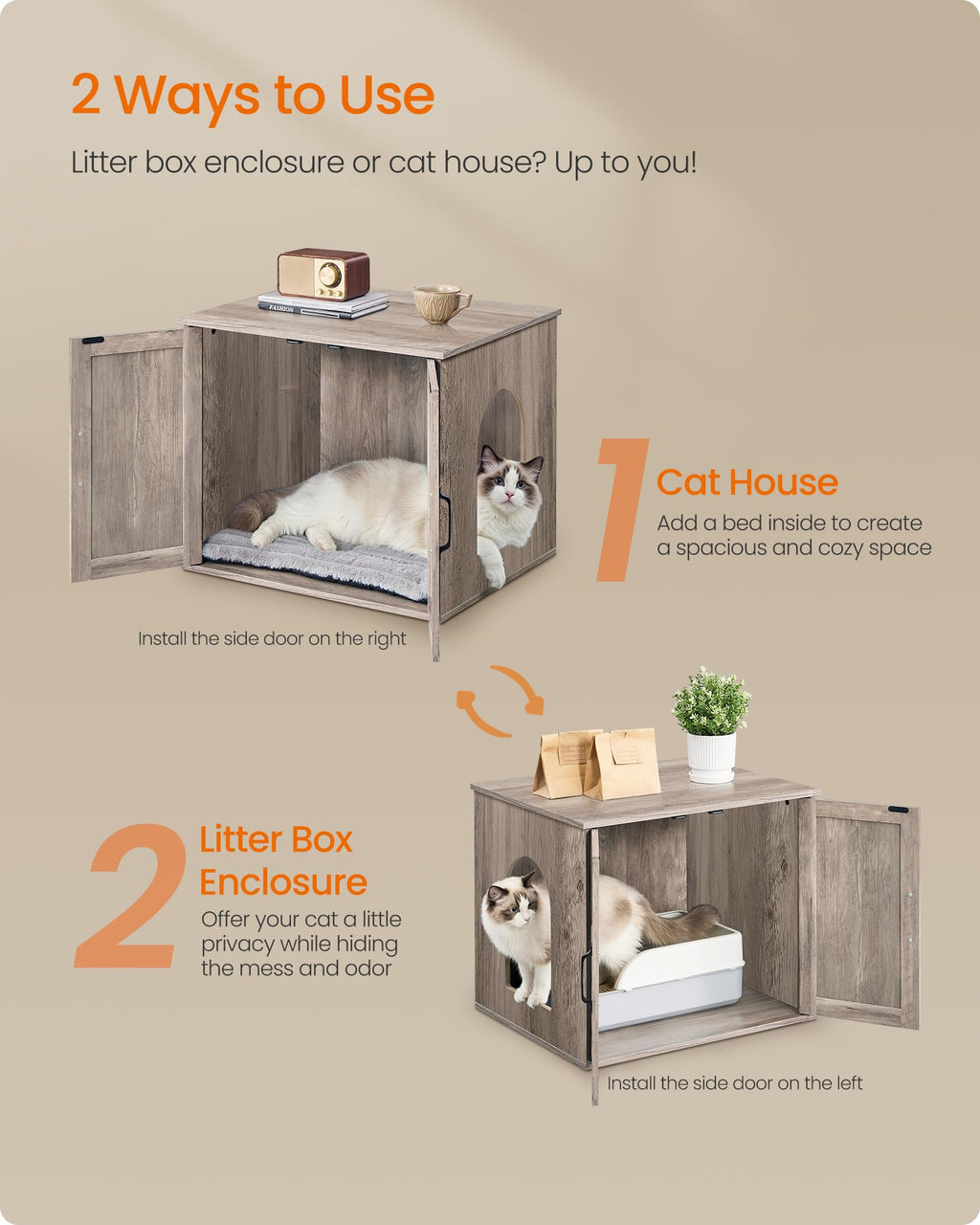 Cat Litter Box Enclosure Y183