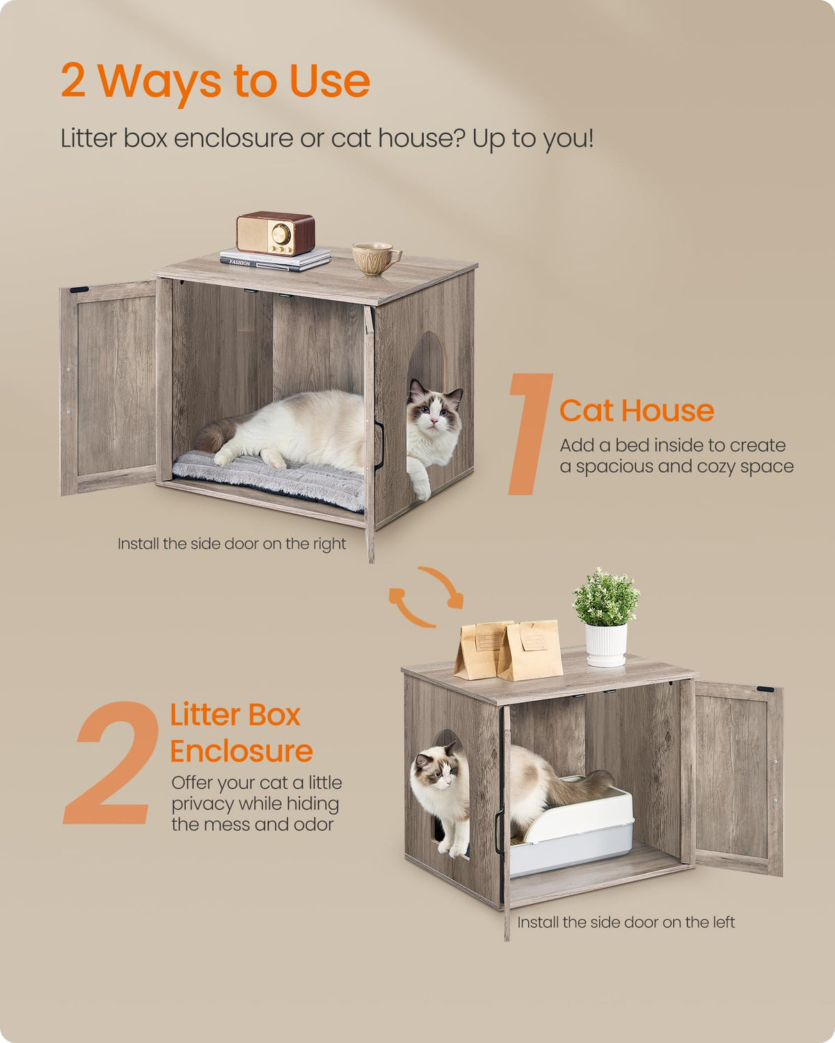 Cat Litter Box Enclosure Y183