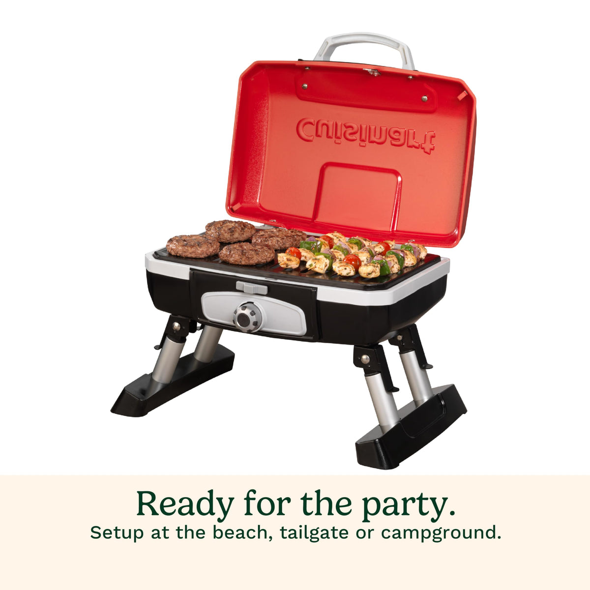 Portable Gas Grill, 150 Sq. In. 5,500 BTU Red G14474