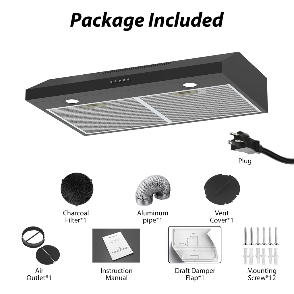 30 inch Under Cabinet Stainless Steel Range Hood G9953