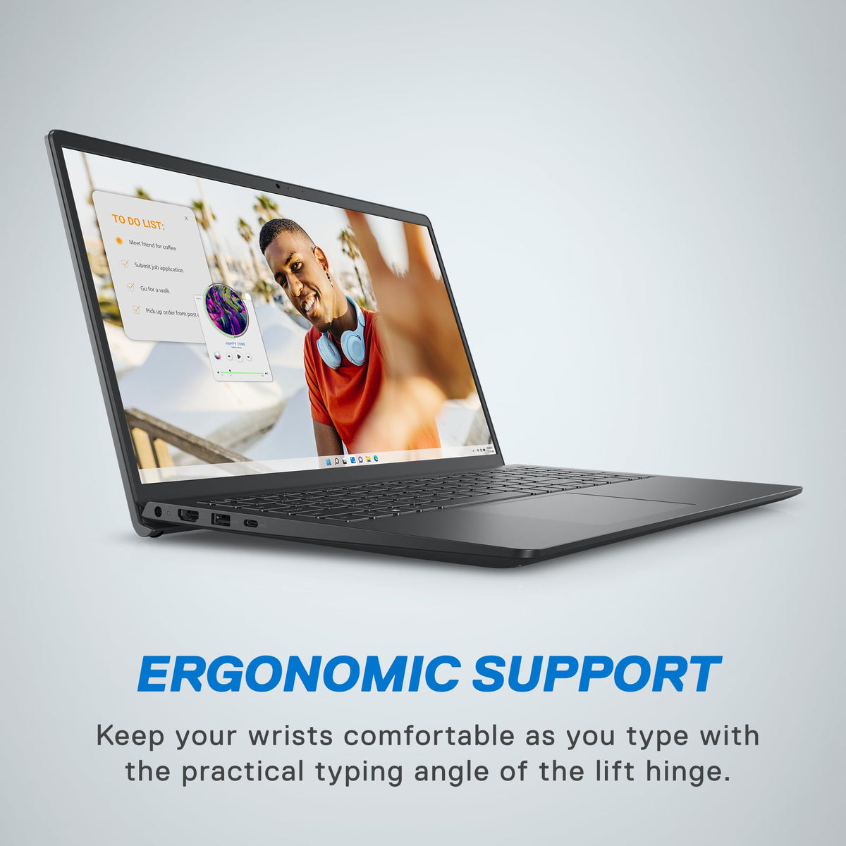15.6-inch FHD Laptop AMD Ryzen 5 8GB DDR4 RAM 512GB SSD Windows 11 Carbon Black K722134