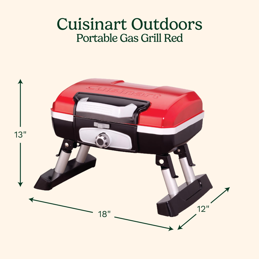 Portable Gas Grill, 150 Sq. In. 5,500 BTU Red G14474