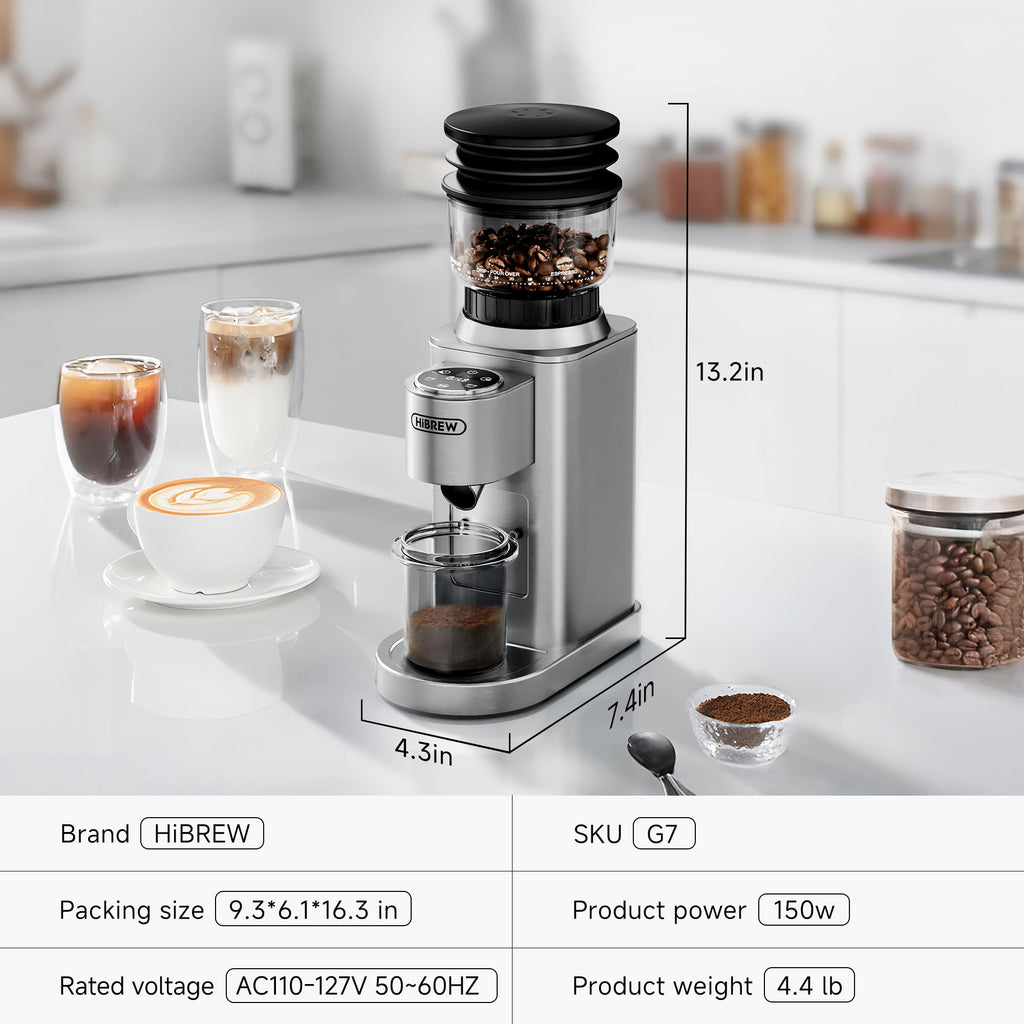 Electric Coffee Grinder with 48 Grind Settings V512