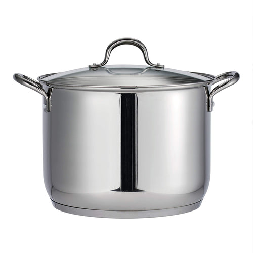 16-Quart Stainless Steel Stock Pot with Lid E920
