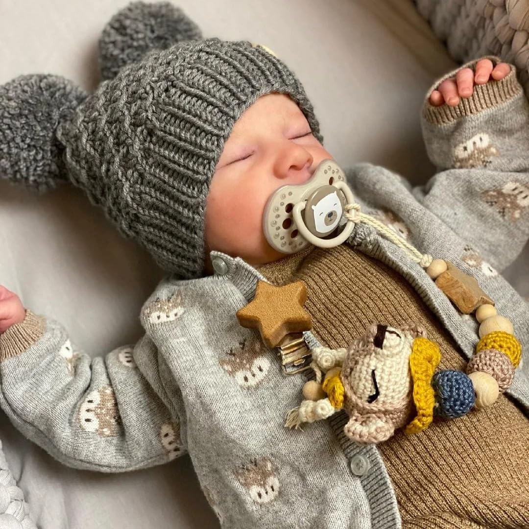 20 Inch Full Vinyl Closed-Eye Newborn Baby Doll F155