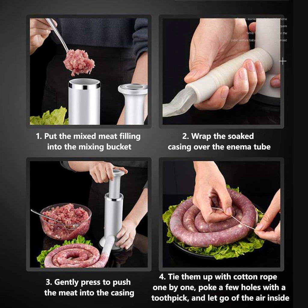 2 in 1 Vertical Sausage Stuffer with 2 Tubes B211511