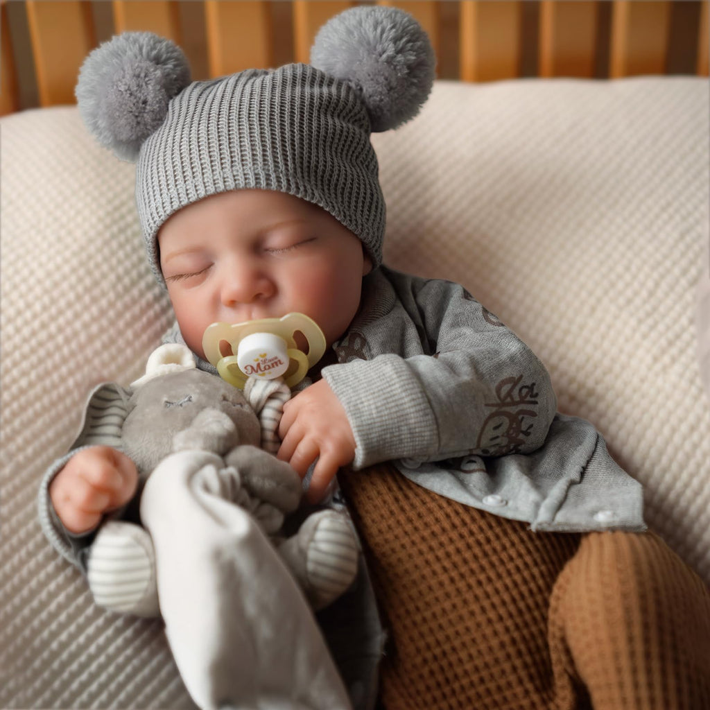 20 Inch Full Vinyl Closed-Eye Newborn Baby Doll F155