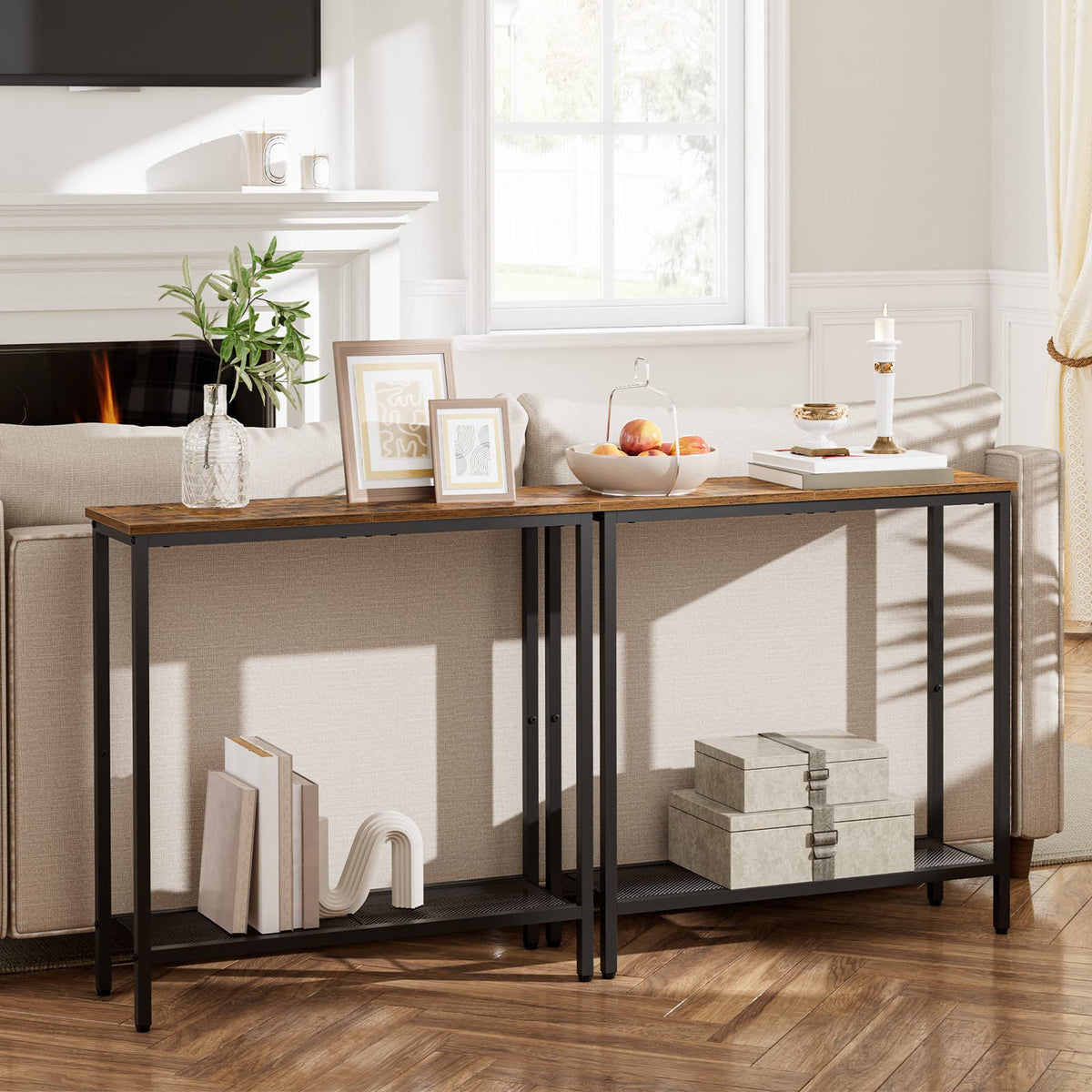 29.5" Narrow 2 Tier Console Table G2218