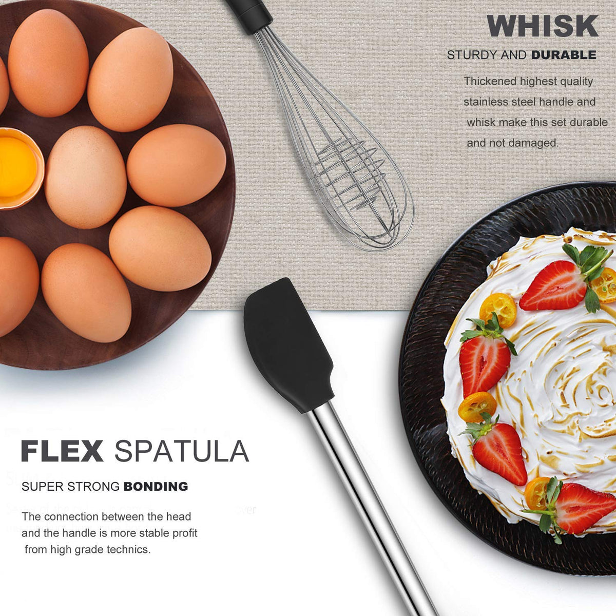 Silicone and Stainless Steel Kitchen Utensil Set S13374